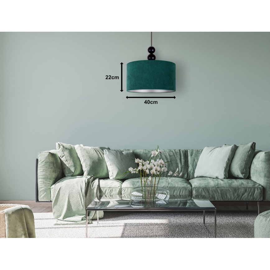 Duolla - Suspension filaire LYON 1xE27/15W/230V d. 40 cm vert