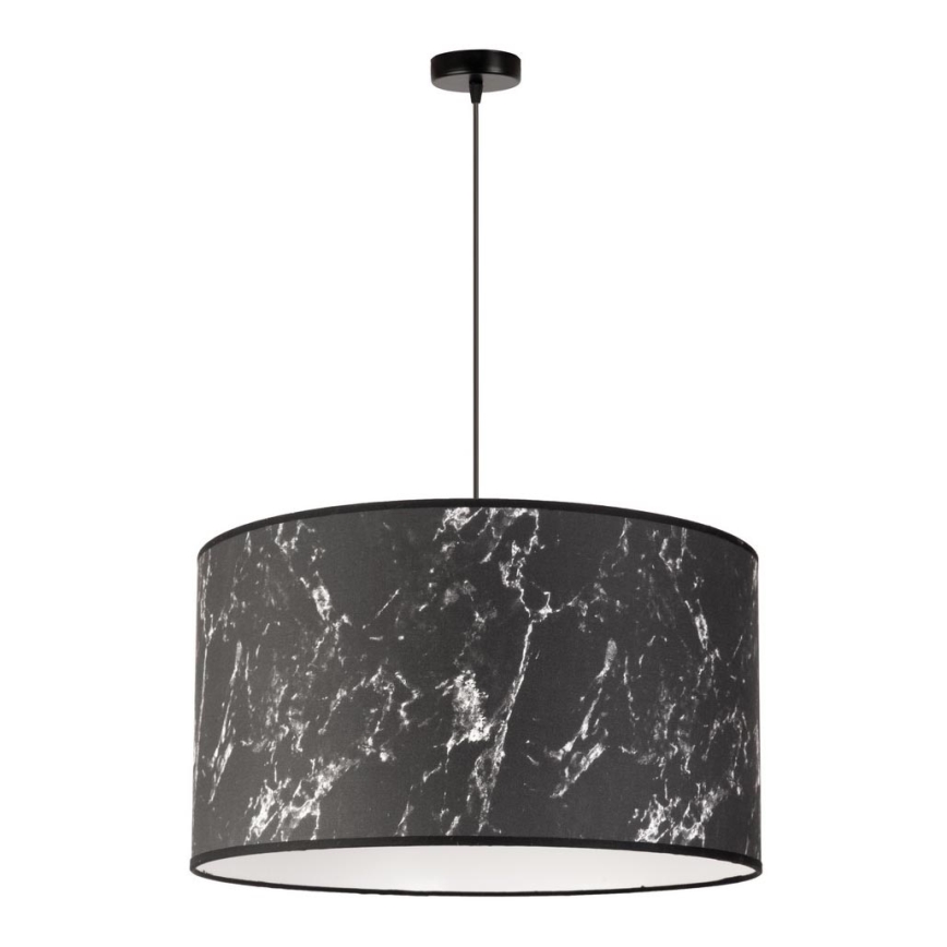 Duolla - Suspension filaire MARBLE 1xE27/40W/230V d. 45 cm noir/blanc