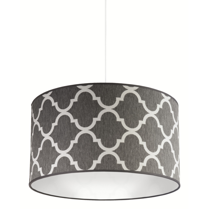 Duolla - Suspension filaire MAROKO 1xE27/40W/230V d. 45 cm gris/blanc