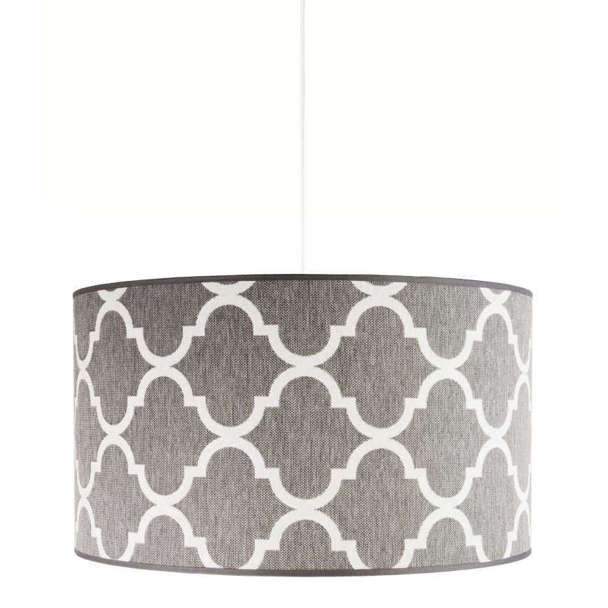 Duolla - Suspension filaire MAROKO 1xE27/40W/230V d. 45 cm gris/blanc