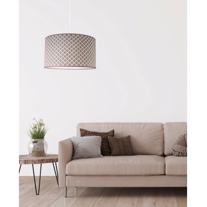 Duolla - Suspension filaire MAROKO 1xE27/40W/230V d. 45 cm gris