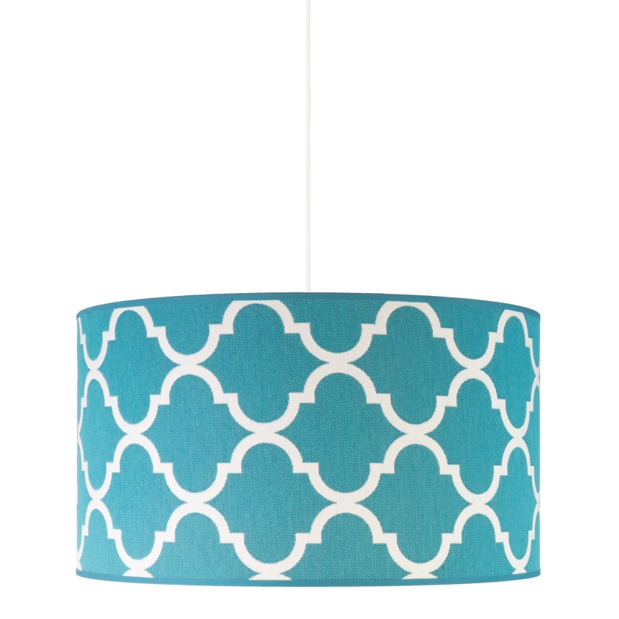 Duolla - Suspension filaire MAROKO 1xE27/40W/230V d. 45 cm turquoise/blanc
