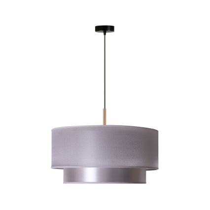 Duolla - Suspension filaire NANTES 1xE27/15W/230V diam. 45 cm argent/cuivre