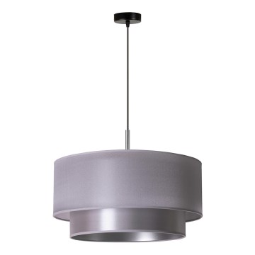 Duolla - Suspension filaire NANTES 1xE27/15W/230V diam. 45 cm argent