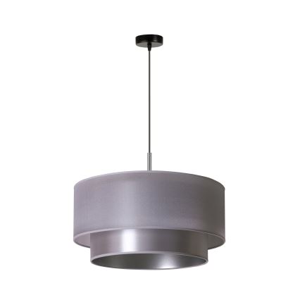 Duolla - Suspension filaire NANTES 1xE27/15W/230V diam. 45 cm argent