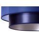 Duolla - Suspension filaire NANTES 1xE27/15W/230V diam. 45 cm bleu/argent