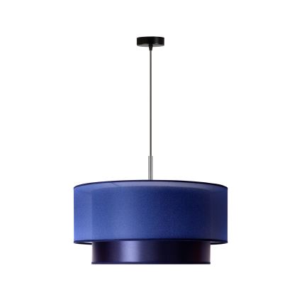 Duolla - Suspension filaire NANTES 1xE27/15W/230V diam. 45 cm bleu/argent