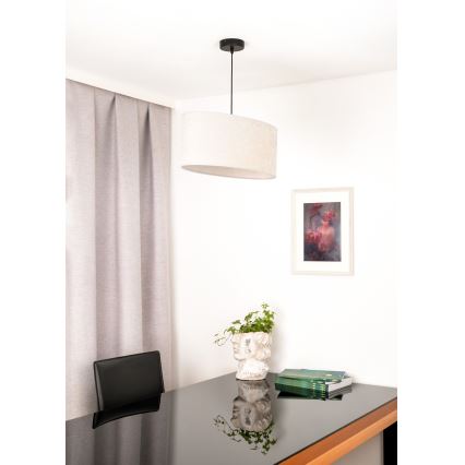 Duolla - Suspension filaire OVAL 1xE27/15W/230V gris