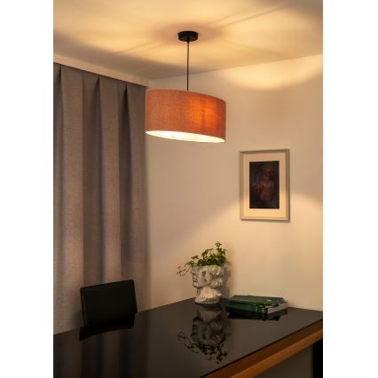 Duolla - Suspension filaire OVAL 1xE27/15W/230V rose