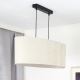 Duolla - Suspension filaire OVAL 2xE27/15W/230V gris