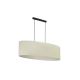 Duolla - Suspension filaire OVAL 2xE27/15W/230V gris