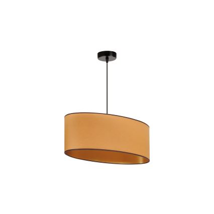 Duolla - Suspension filaire OVAL VEGAN 1xE27/15W/230V marron