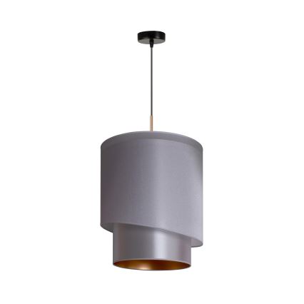 Duolla - Suspension filaire PARIS 1xE27/15W/230V diam. 40 cm argent/doré