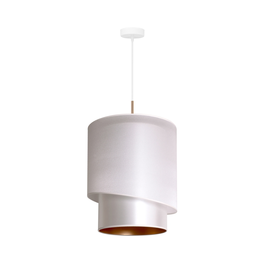 Duolla - Suspension filaire PARIS 1xE27/15W/230V diam. 40 cm argent/doré