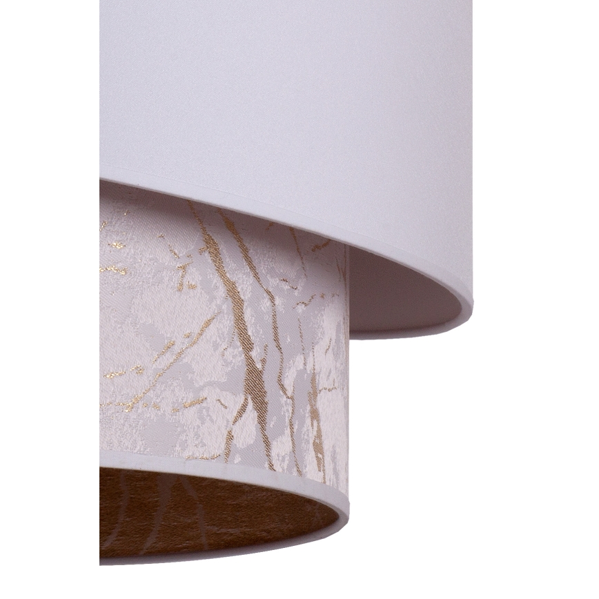 Duolla - Suspension filaire PARIS 1xE27/15W/230V diam. 40 cm blanc/beige