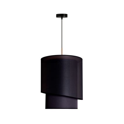 Duolla - Suspension filaire PARIS 1xE27/15W/230V diam. 40 cm noir/doré