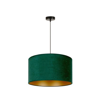 Duolla - Suspension filaire ROLLER 1xE27/15W/230V d. 40 cm vert foncé/doré