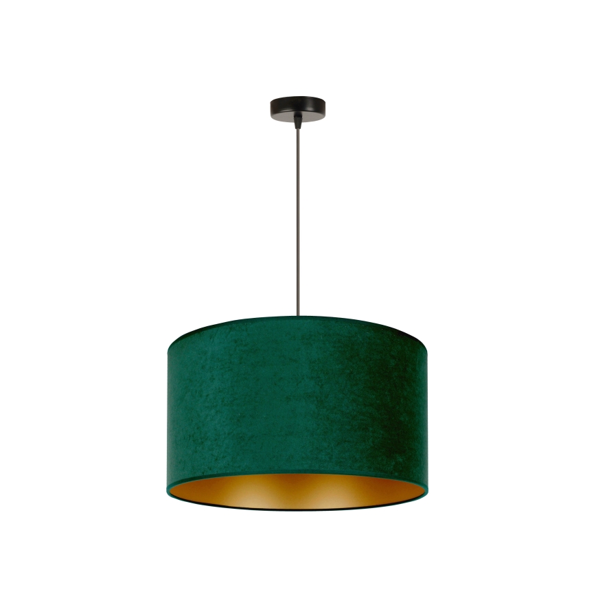 Duolla - Suspension filaire ROLLER 1xE27/15W/230V d. 40 cm vert foncé/doré