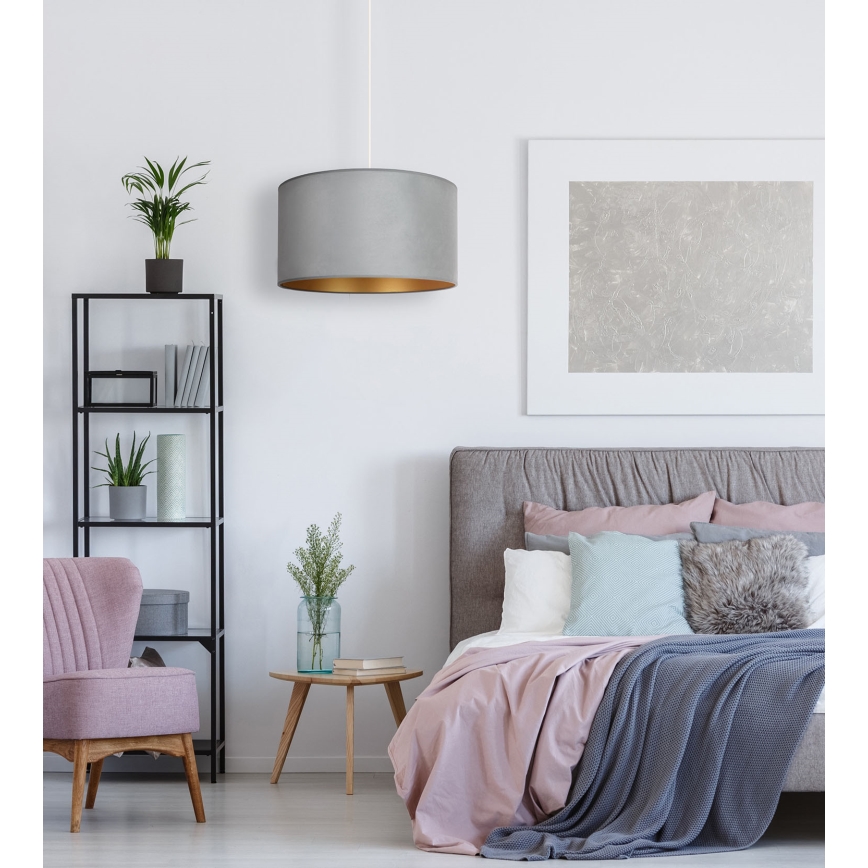 Duolla - Suspension filaire ROLLER 1xE27/15W/230V éclairage d. 40 cm vert/doré