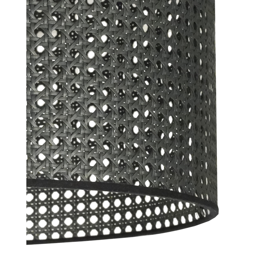 Duolla - Suspension filaire ROLLER RATTAN 1xE27/15W/230V d. 45 cm noir