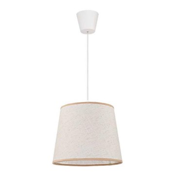 Duolla - Suspension filaire SOLO 1xE27/40W/230V d. 24 cm beige clair