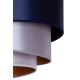Duolla - Suspension filaire TRIO 1xE27/15W/230V diam. 45 cm bleu/argent/cuivre