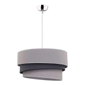 Duolla - Suspension filaire TRIO 1xE27/40W/230V d. 45 cm gris/noir