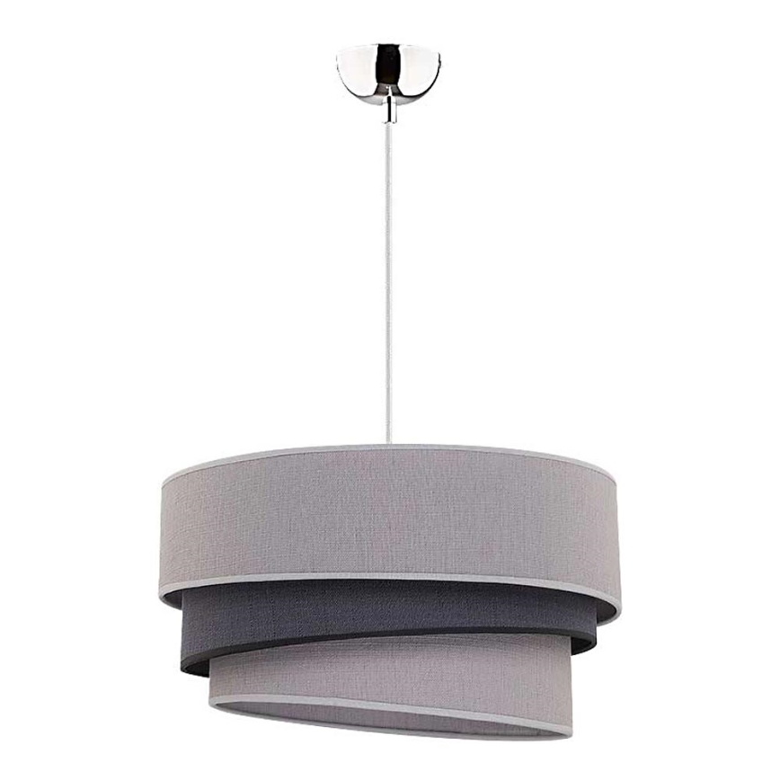 Duolla - Suspension filaire TRIO 1xE27/40W/230V d. 45 cm gris/noir