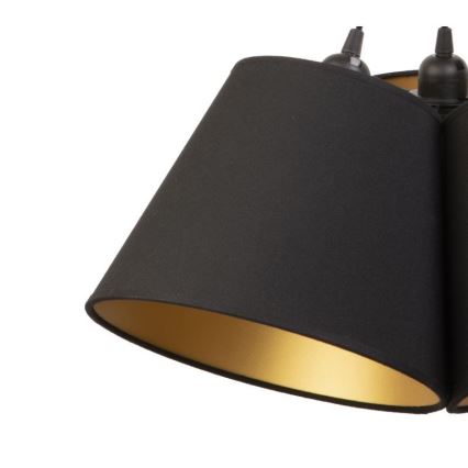 Duolla - Suspension filaire TWIGGY 3xE27/40W/230V d. 45 cm noir