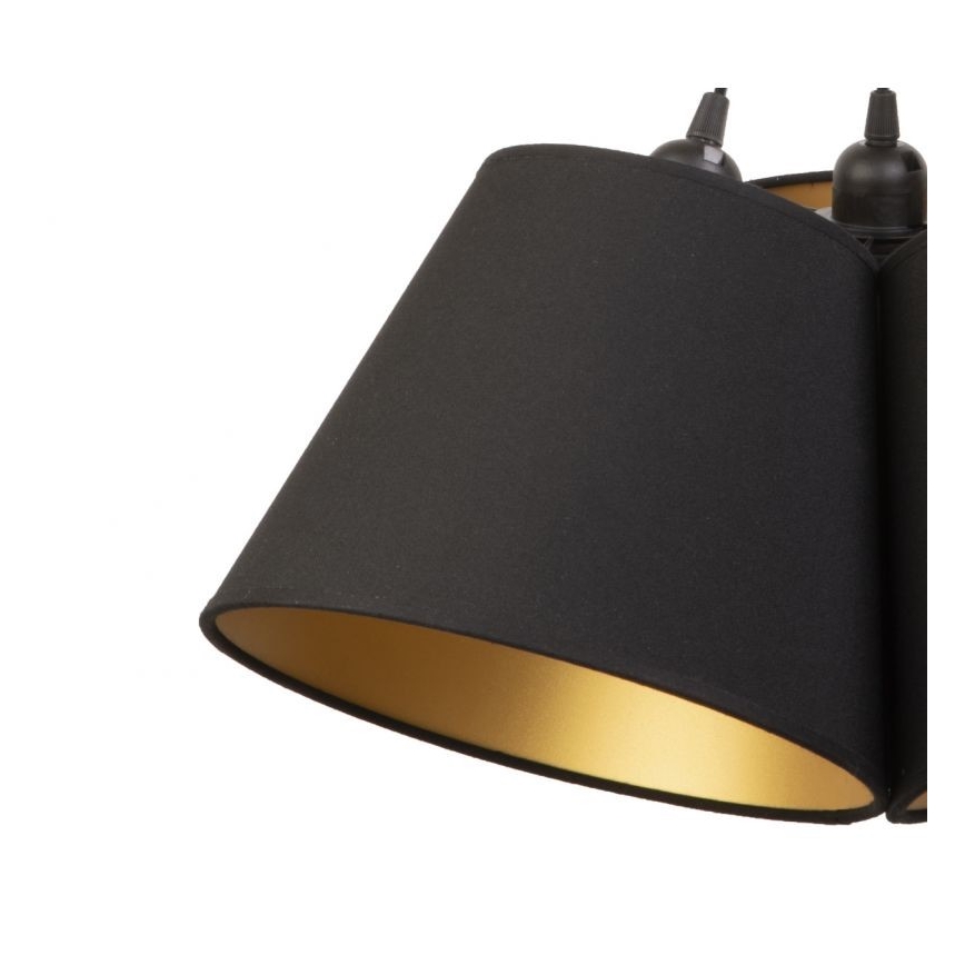 Duolla - Suspension filaire TWIGGY 3xE27/40W/230V d. 45 cm noir