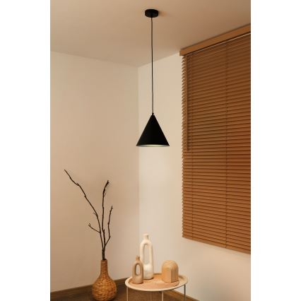 Duolla - Suspension sur câble IRONLINE 1x G9/3 W/230 V Ø 25 cm noir
