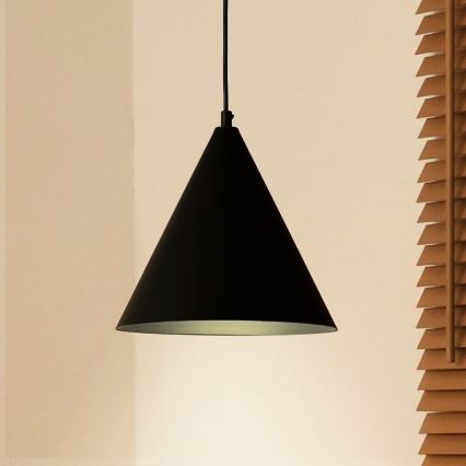 Duolla - Suspension sur câble IRONLINE 1x G9/3 W/230 V Ø 25 cm noir