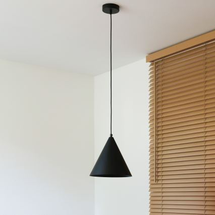 Duolla - Suspension sur câble IRONLINE 1x G9/3 W/230 V Ø 25 cm noir