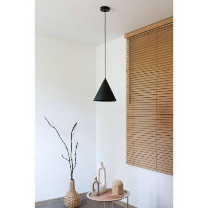 Duolla - Suspension sur câble IRONLINE 1x G9/3 W/230 V Ø 25 cm noir