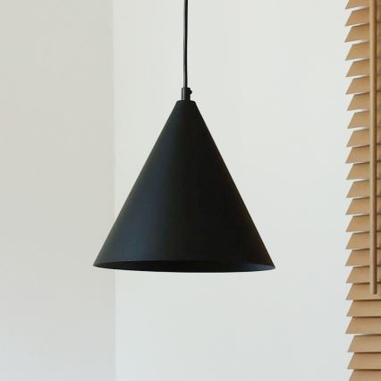 Duolla - Suspension sur câble IRONLINE 1x G9/3 W/230 V Ø 25 cm noir