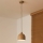 Duolla - Suspension sur câble IRONLINE 1xE27/15W/230V Ø 17 cm beige