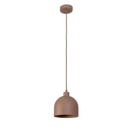 Duolla - Suspension sur câble IRONLINE 1xE27/15W/230V Ø 17 cm beige
