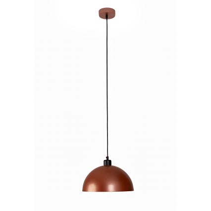 Duolla - Suspension sur câble IRONLINE 1xE27/15W/230V Ø 27 cm cuivré/noir