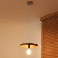 Duolla - Suspension sur câble IRONLINE 1xE27/15W/230V Ø 30 cm cuivré/noir