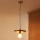Duolla - Suspension sur câble IRONLINE 1xE27/15W/230V Ø 30 cm cuivré/noir