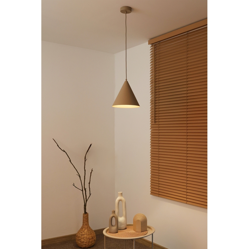Duolla - Suspension sur câble IRONLINE 1xG9/3W/230V Ø 25 cm beige