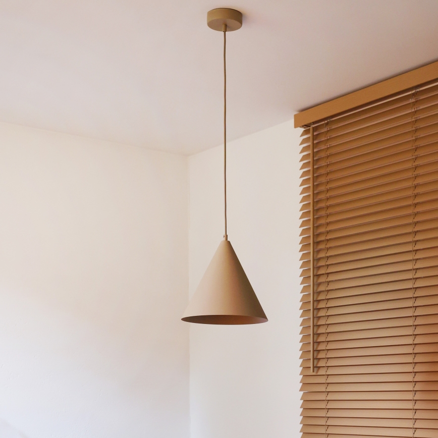 Duolla - Suspension sur câble IRONLINE 1xG9/3W/230V Ø 25 cm beige