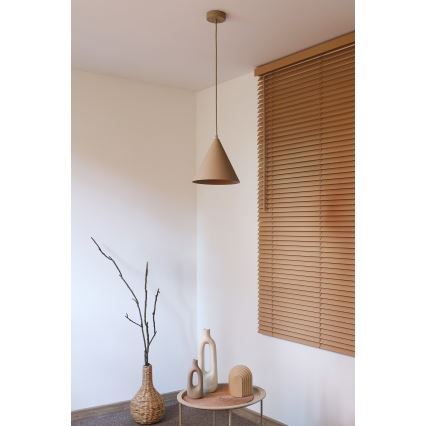 Duolla - Suspension sur câble IRONLINE 1xG9/3W/230V Ø 25 cm beige