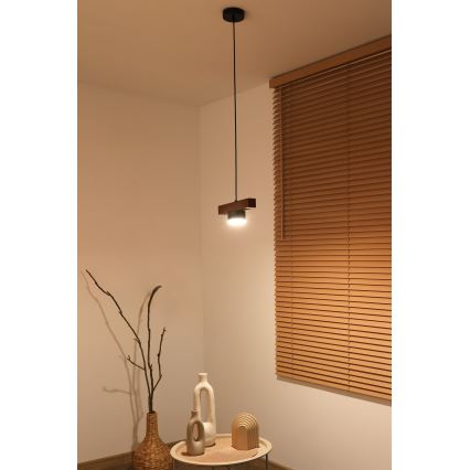Duolla - Suspension sur câble IRONLINE 1xGX53/3W/230V pin chêne/noir