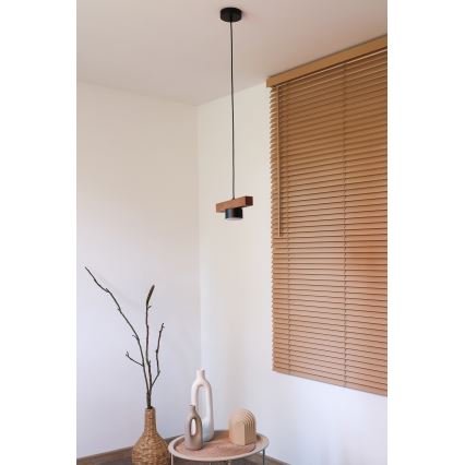 Duolla - Suspension sur câble IRONLINE 1xGX53/3W/230V pin chêne/noir