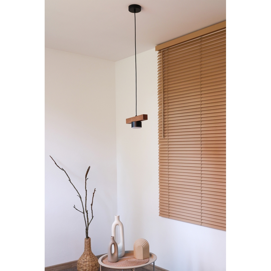 Duolla - Suspension sur câble IRONLINE 1xGX53/3W/230V pin chêne/noir