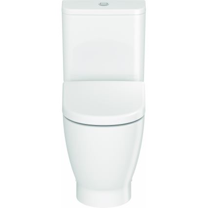 Duravit 20600900002 - WC combiné D-CODE en céramique, blanc brillant