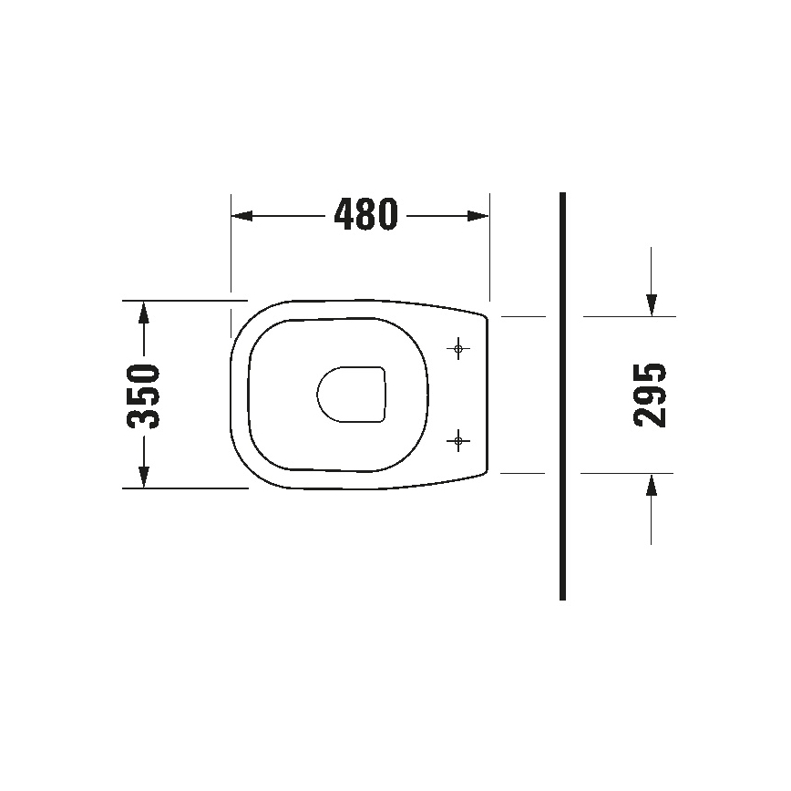 Duravit 21080900002 - WC sur pied D-CODE céramique/blanc brillant
