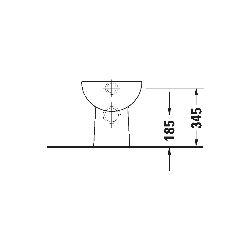 Duravit 21080900002 - WC sur pied D-CODE céramique/blanc brillant