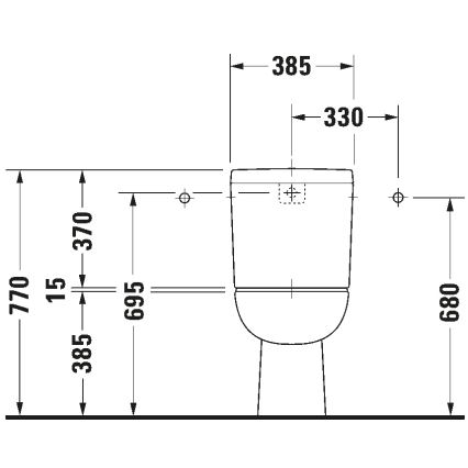Duravit 21110100002 - WC combiné D-CODE céramique/blanc brillant